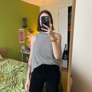 Anthropologie stripe turtleneck